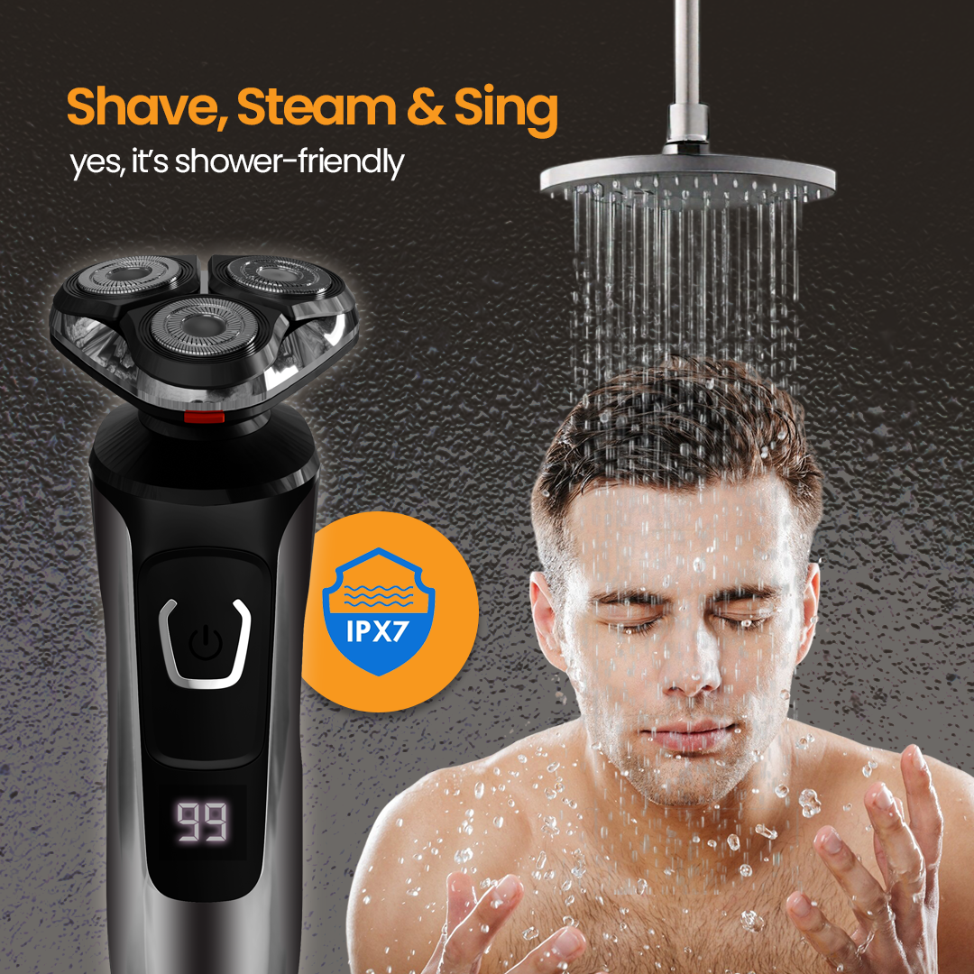 Airluxe AquaGlide Electric Rotary Shaver for Men