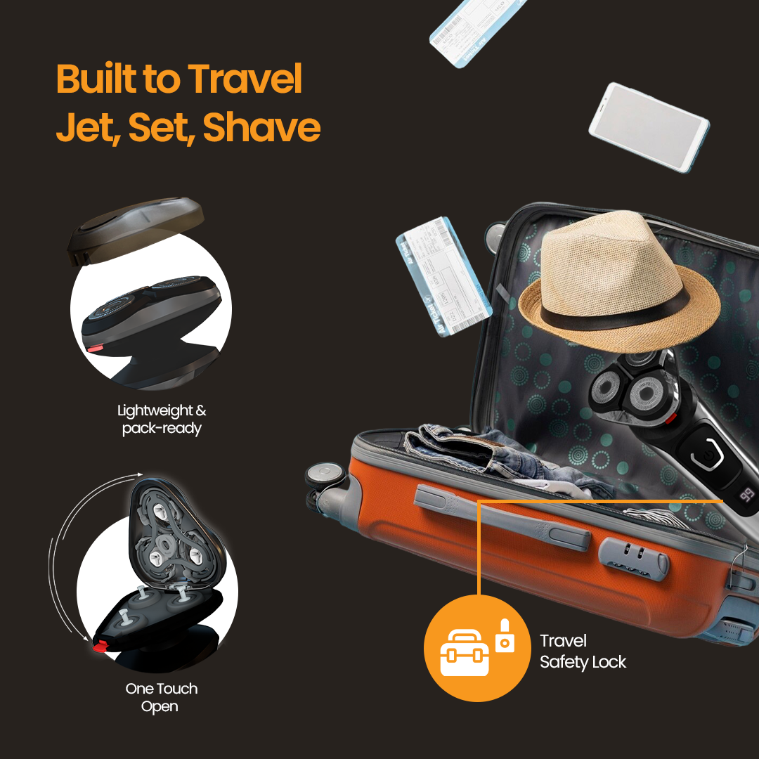 Airluxe AquaGlide Electric Rotary Shaver for Men