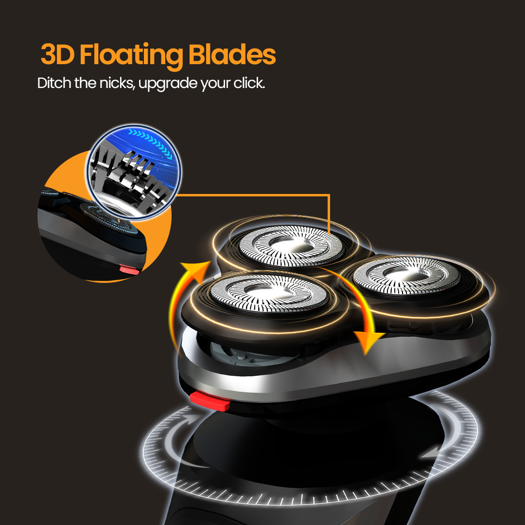 Airluxe AquaGlide Electric Rotary Shaver for Men
