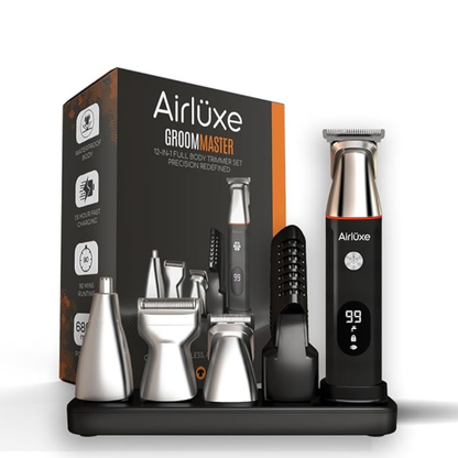 Airluxe GroomMaster 12-in-1 Multi Grooming Kit for Men