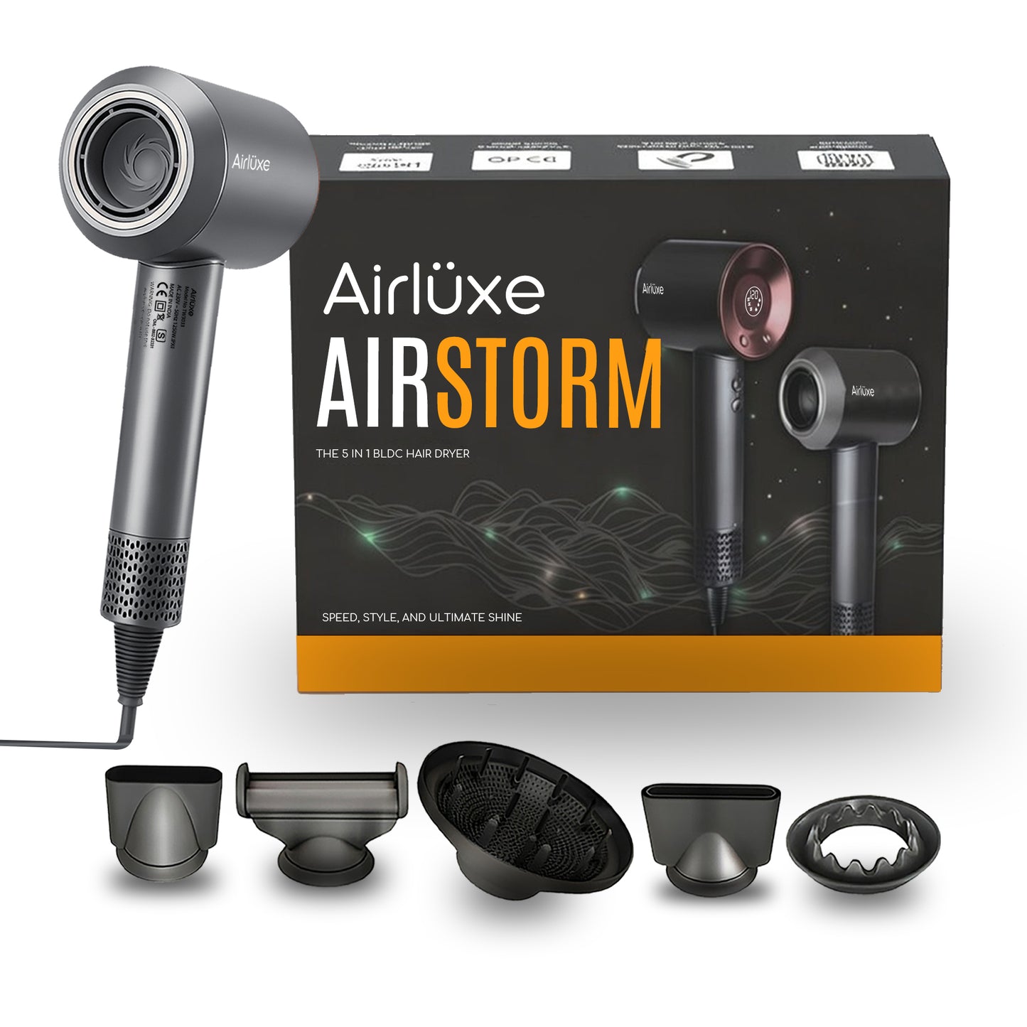 Airluxe AirStorm High-Speed BLDC Professional Hair Dryer
