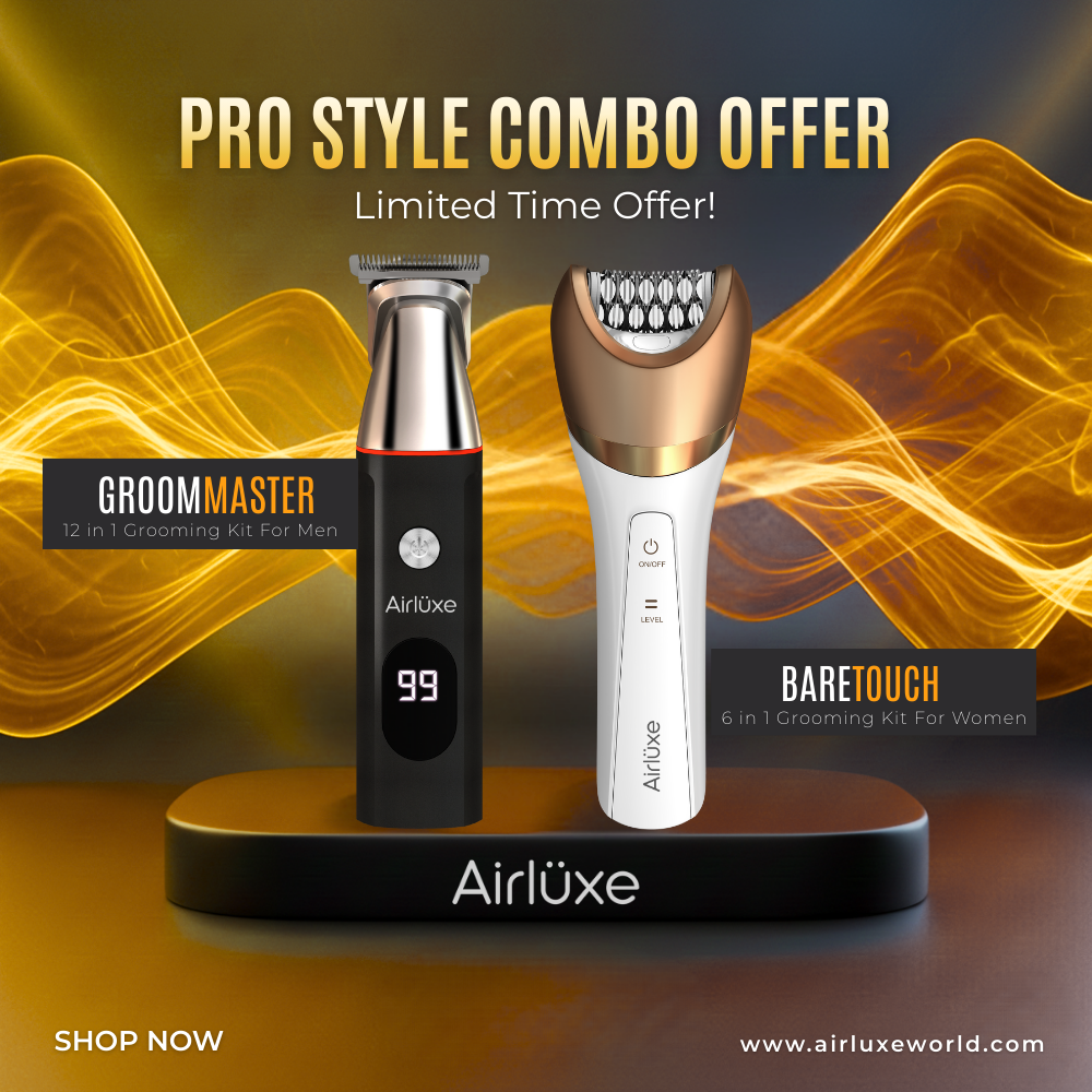 BareTouch + GroomMaster All in One Combo | Premium Full-Body Grooming Kit for Women & Men