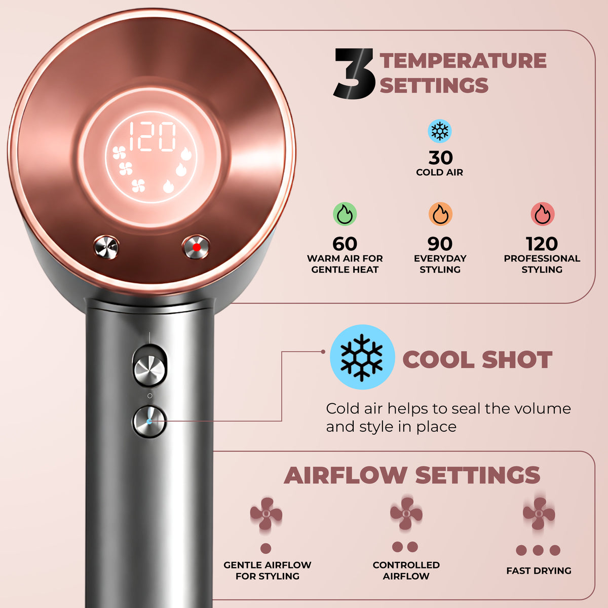 Airluxe AirStorm High-Speed BLDC Professional Hair Dryer