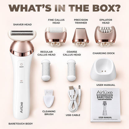 AIRLUXE BareTouch 6-in-1 Grooming Set for Women