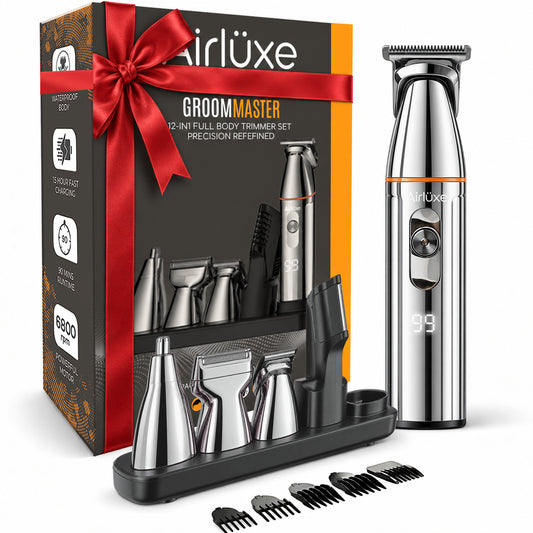 Airluxe GroomMaster 12-in-1 Full Body Trimmer for Men