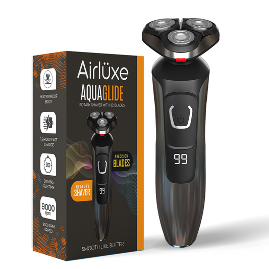 Airluxe AquaGlide Electric Rotary Shaver for Men