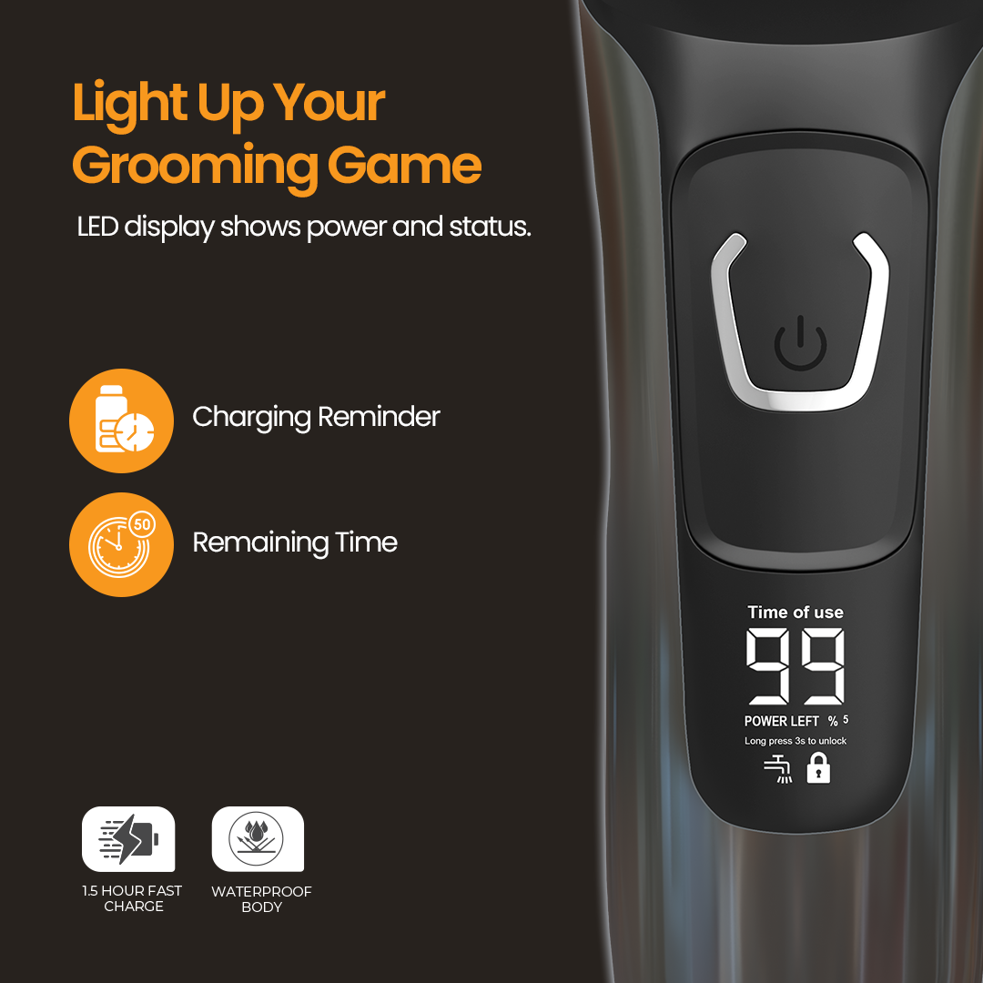 Airluxe AquaGlide Electric Rotary Shaver for Men
