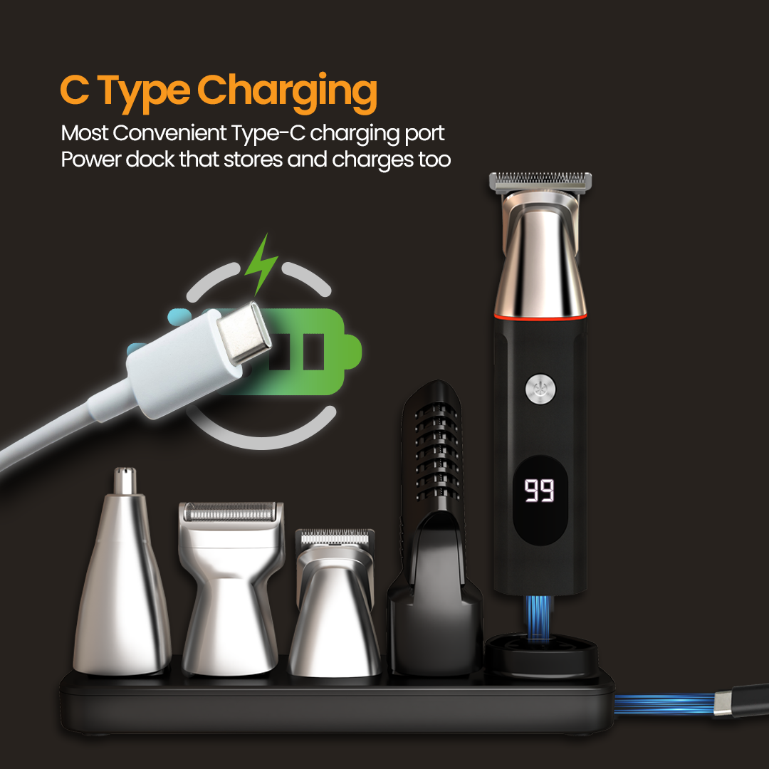 Airluxe GroomMaster 12-in-1 Multi Grooming Kit for Men