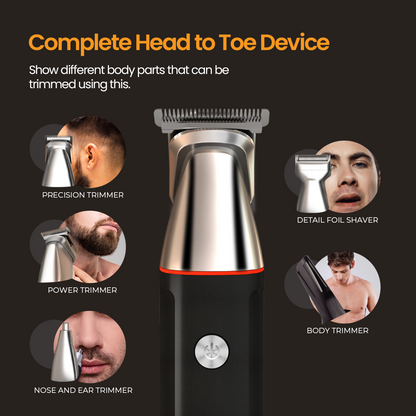 Airluxe GroomMaster 12-in-1 Multi Grooming Kit for Men