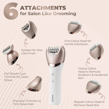 AIRLUXE BareTouch 6-in-1 Grooming Set for Women